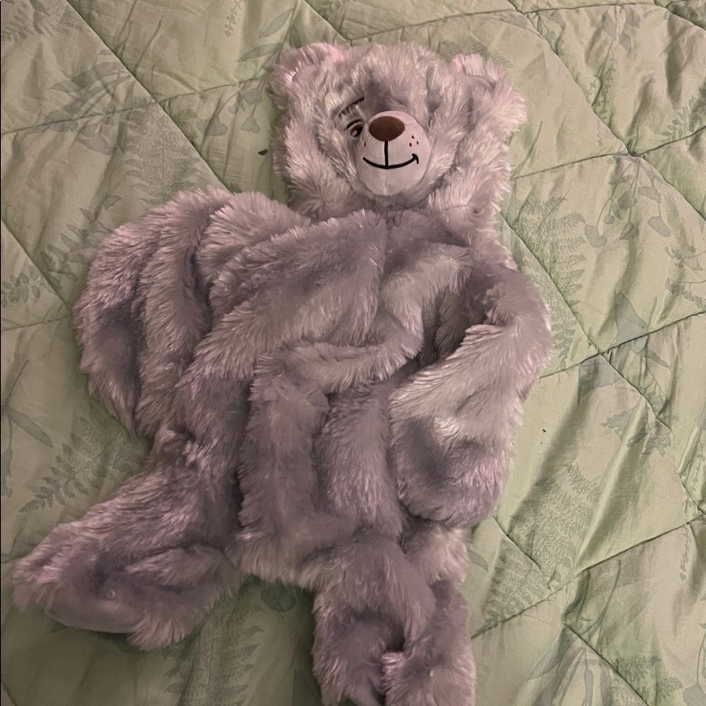 Build-A-Bear Plush Bear in Light Lavender